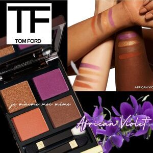 Tom Ford African Violet Eyeshadow Quad (Purple, Coral, Gold, Brown)